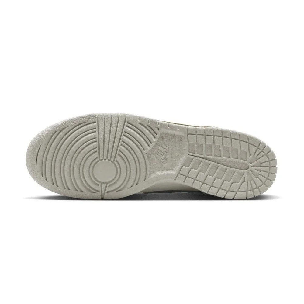 Size 11 - Nike Big Low LUX - White/Olive/Grey ((No Lid))